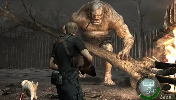 RE4 flash grenade use