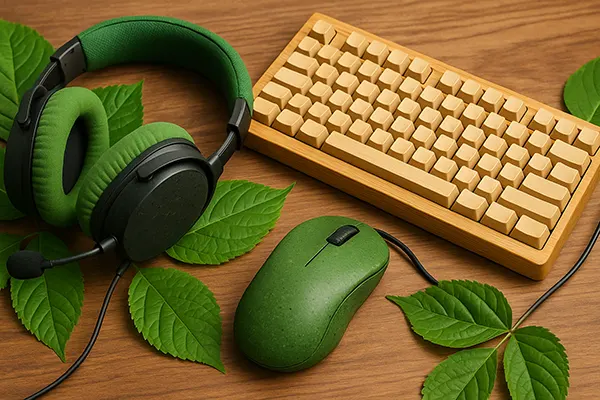Recycled headset materials