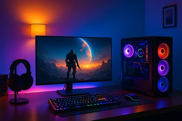 White LED workspace